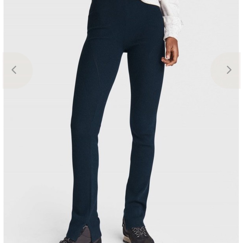 Rag & Bone Emory Ribbed Knit Navy Pants S
